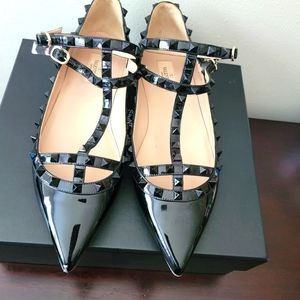 valentino rockstud ballerina
